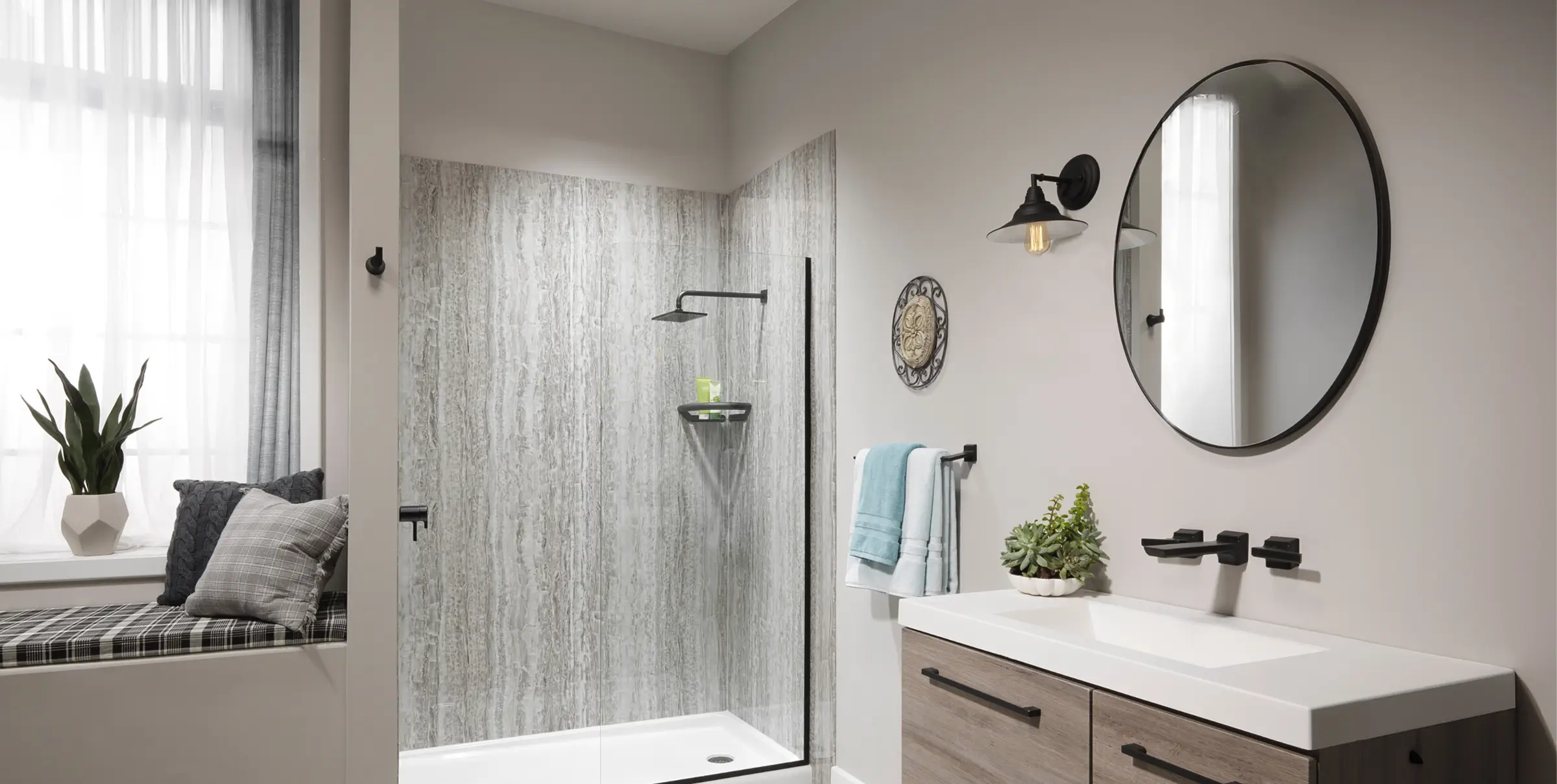 Featured image for “7 Walk-In Shower Ideas for Small Bathrooms”