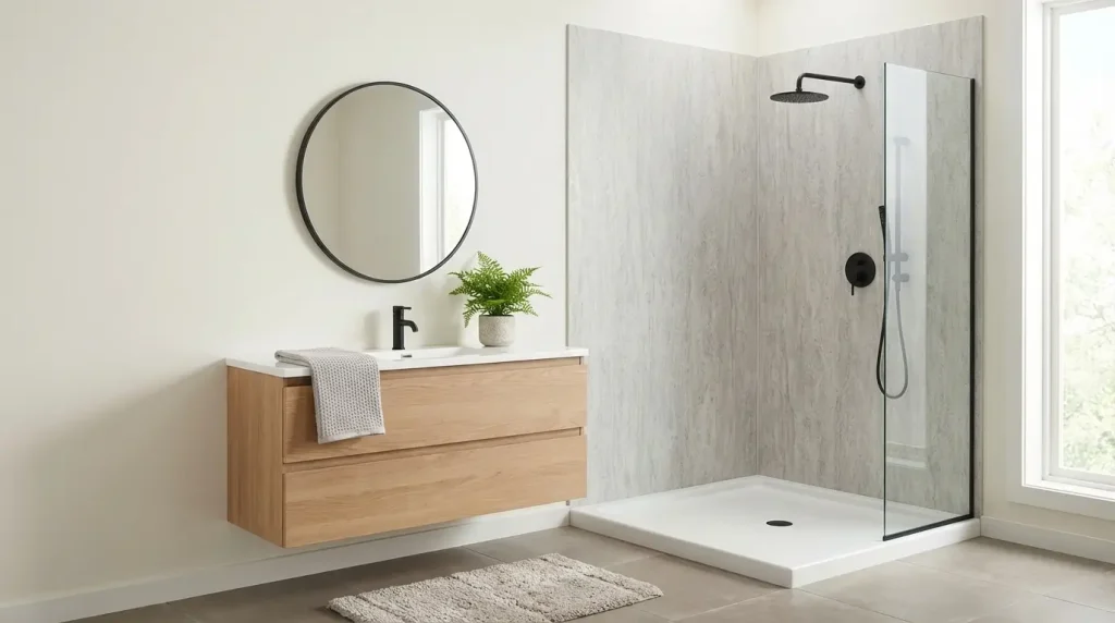 example of Scandinavian design bathroom
