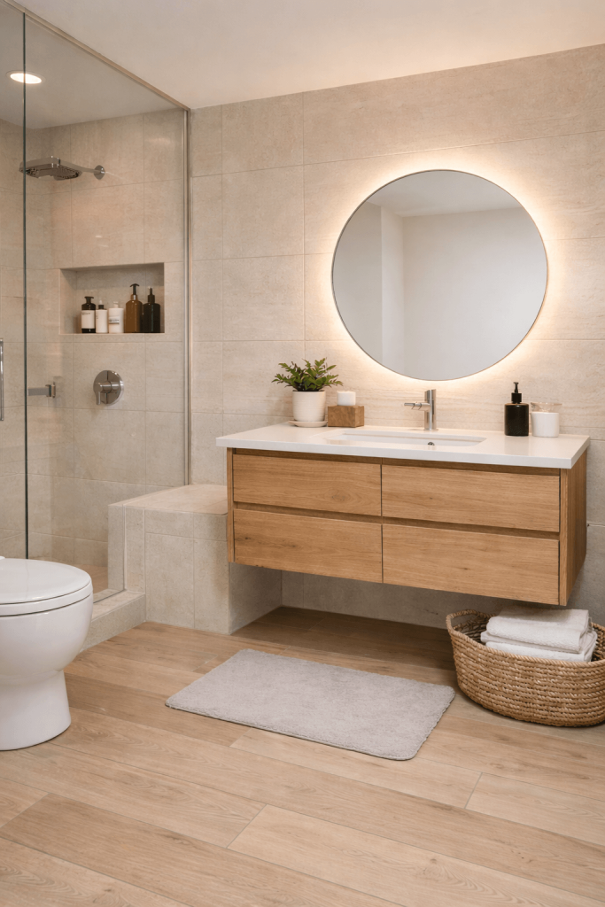 scandinavian minimalist bathroom design