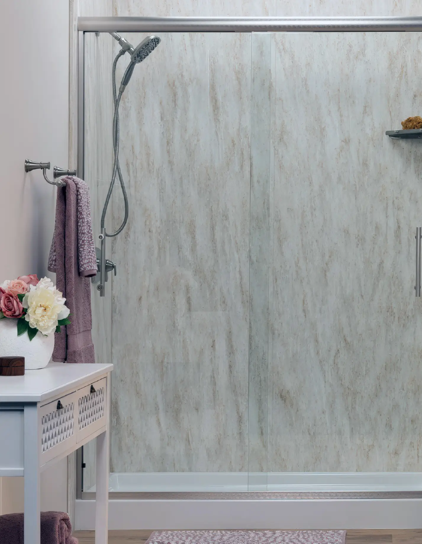 purostone sahara collection shower example