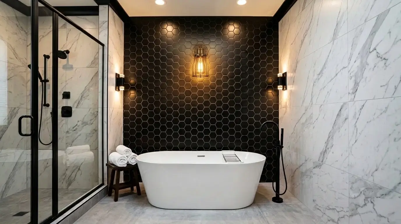 Featured image for “How to Choose the Right Wall Surround Finish for Your Bathroom Style?”